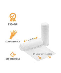 Premium 12 Pack 3 Inch Conforming Stretch Gauze Bandage Rolls - Latex Free